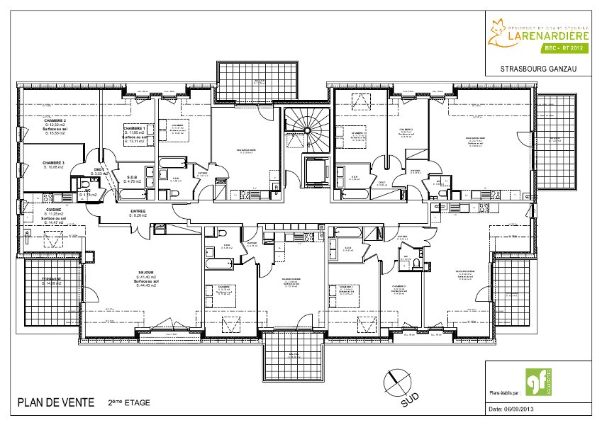 plan appartement résidence